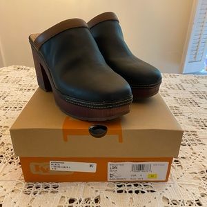 Black & Brown Lori clogs by Korks size 9
